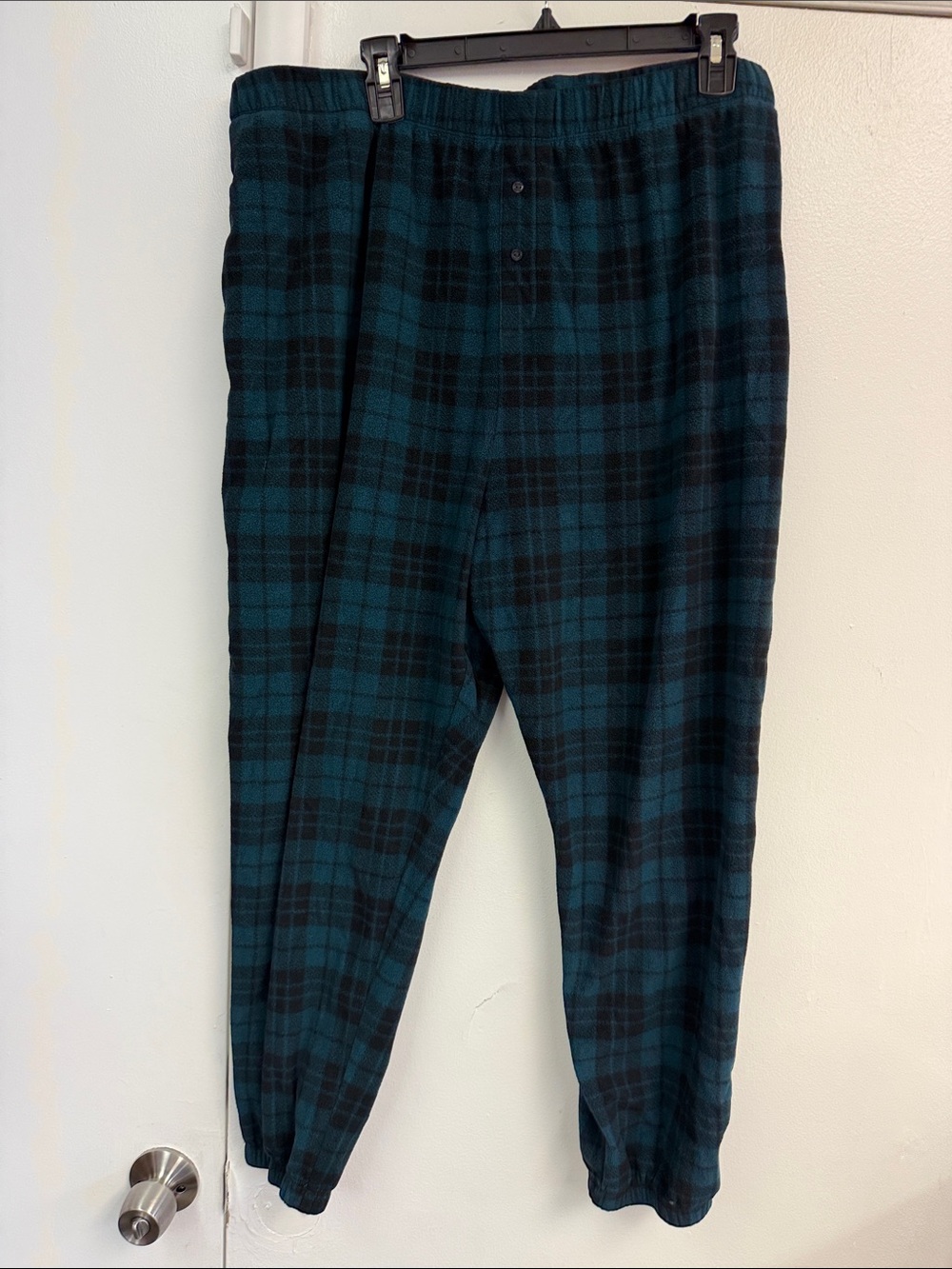 Victoria Secret PINK women’s Teal and Black Plaid Lounge Pants xxl gr condition